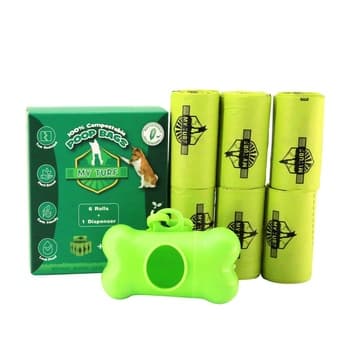 My Turf Compostable Poop Bags 6 Rolls + 1 Dispenser