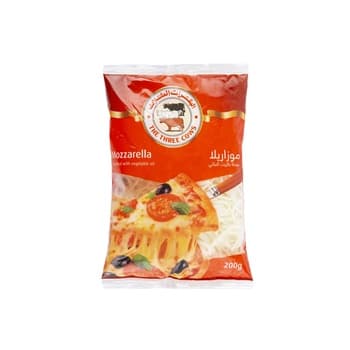The Three Cows TTC Shredded Mozzarella Cheese 200g
