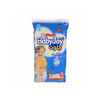 Babyjoy Jumbo Pack Junior XXL Size 6 Pack of 32 Diapers