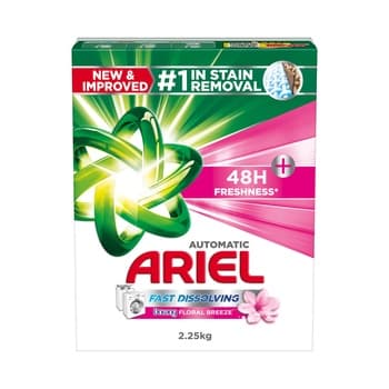 Ariel - Fast Dissolving Laundry Powder with Touch of Downy Floral Breeze 2.25kg