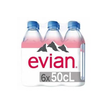 Evian Sunrise Natural Mineral Water 500ml 5+1 Free