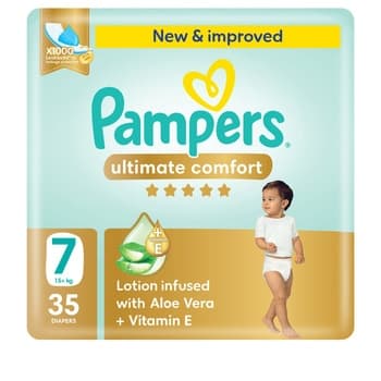 Pampers Ultimate Comfort Taped Diapers Size 7