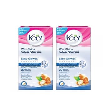 Veet Cold With Wax Stripes Sensitive Skin 2X20s