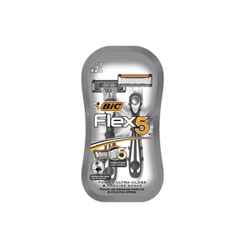 BIC Flex 5 Comfort Blister Mens Razors - Pack of 2