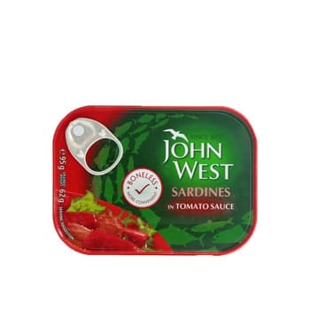 John West Boneless Sardines In Tomato Sauce 95g