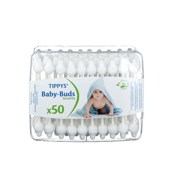 Tippys Cotton Tips for Babies 50 Paper Sticks