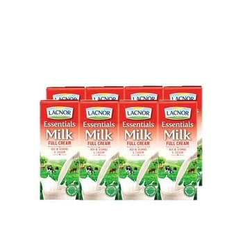 Lacnor Full Cream 8 X 180ml