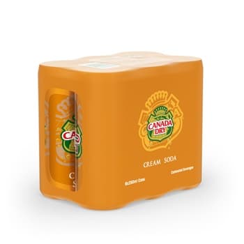 Canada Dry Cream Soda 250ml Pack of 6