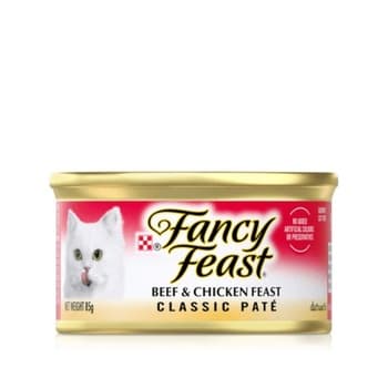 Fancy Feast Classic Beef and Chicken Pate Cat Food 85g