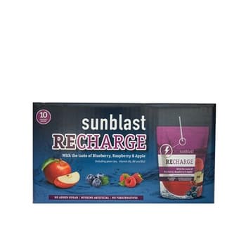 Sun Blast Recharge Berry 200ml No added Sugar Pack of 10