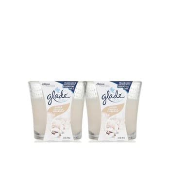 Glade Candle Vanilla  3.4Oz Pack of 2 - 25%  Off
