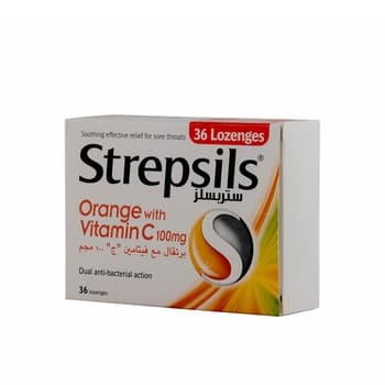 Strepsils Orange with Vitamin-C 36s