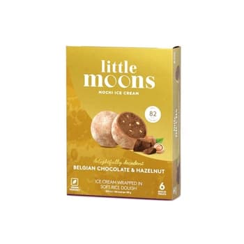 Little Moons Belgian Chocolate & Hazelnut Mochi 6x32g