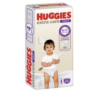 Huggies Extra Care Culottes Size 4 52 Diaper Pants