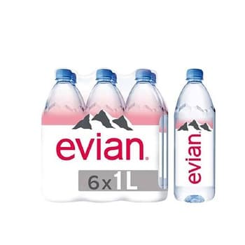 Evian Mineral Water 6X1 ltr