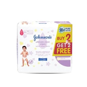 Johnsons Ultimate Clean Wipes 48 S 2+2