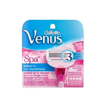 Gillette Venus Spa Breeze womens razor blade refills 4 count