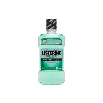 Listerine Mouthwash Teeth & Gum Defence Milder Taste Soft Mint 500ml