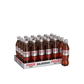 COCA-COLA Light Carbonated Soft Drink PET 500ml pack of 24