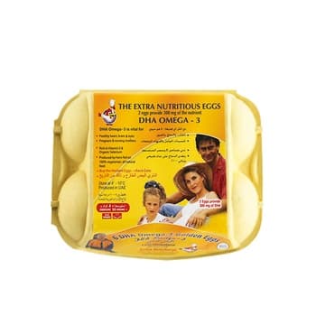 الجزيرة بيض ذهبي DHA أوميجا 3 6pcs