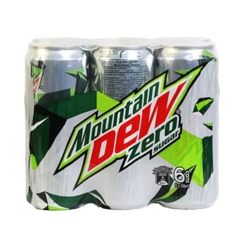 Mountain Dew Zero Sugar 330ml Pack of 6