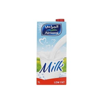 المراعي حليب UHT قليل الدسم مع فيتامين 1ltr