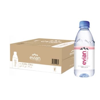 Evian Prestige Natural Mineral Water 24X330ml