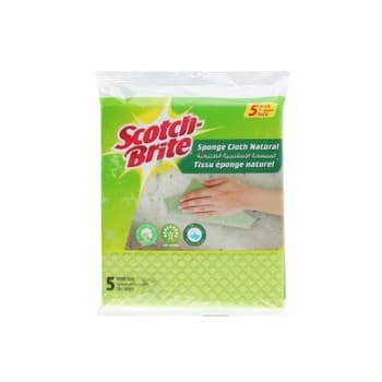 Scotch Brite Sponge Cloth Naturals X 5s