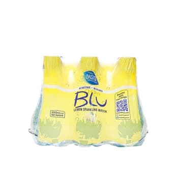 Oasis Blu Sparkling Lemon Water 6 x 250ml
