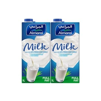 المراعي حليب UHT كامل الدسم 4x1ltr