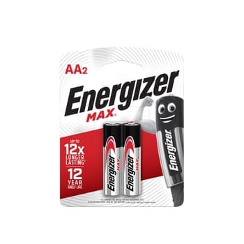 Energizer Max AA2 Alkaline Batteries