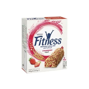 Nestle Fitness Straw Cereal Bar 6 Pk
