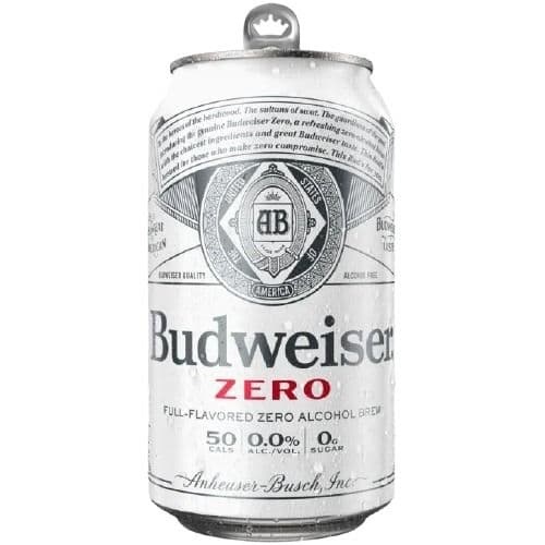 Budweiser Zero Non Alcoholic Beer Can 330 Ml