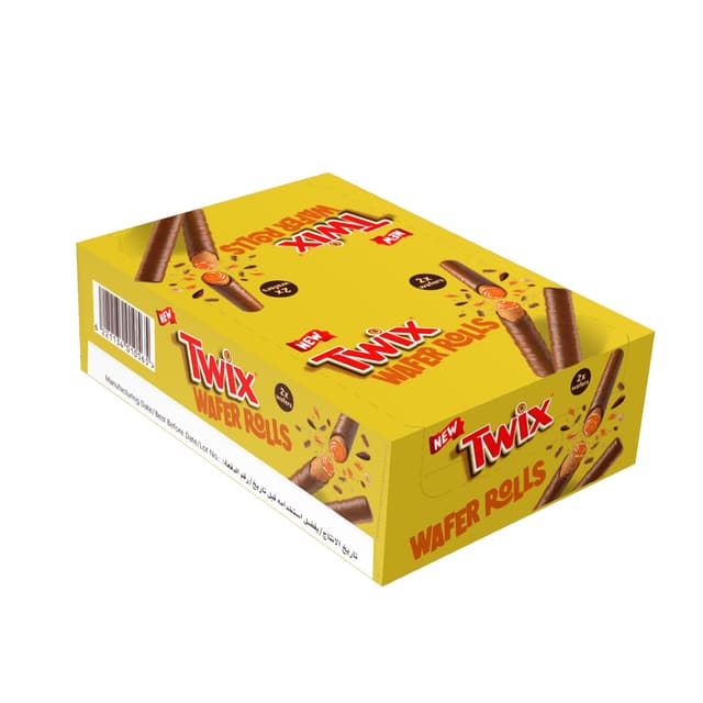 Twix Caramel Wafer Rolls Multipack 22.5 g x 24 Pcs