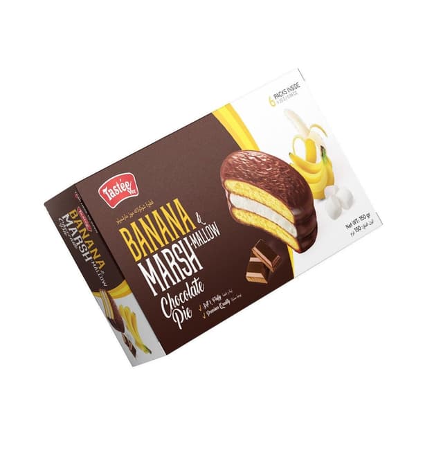 Tastee Banana Marshmallow Chocolate Pie, 150g