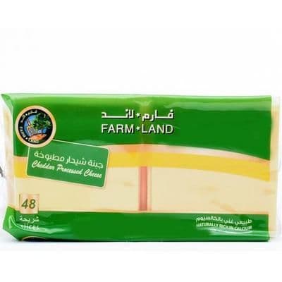 Farm Land Cheddar Cheese Slice 800 g