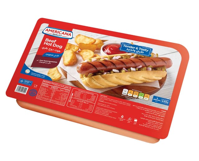 Americana Beef Hotdog 450g