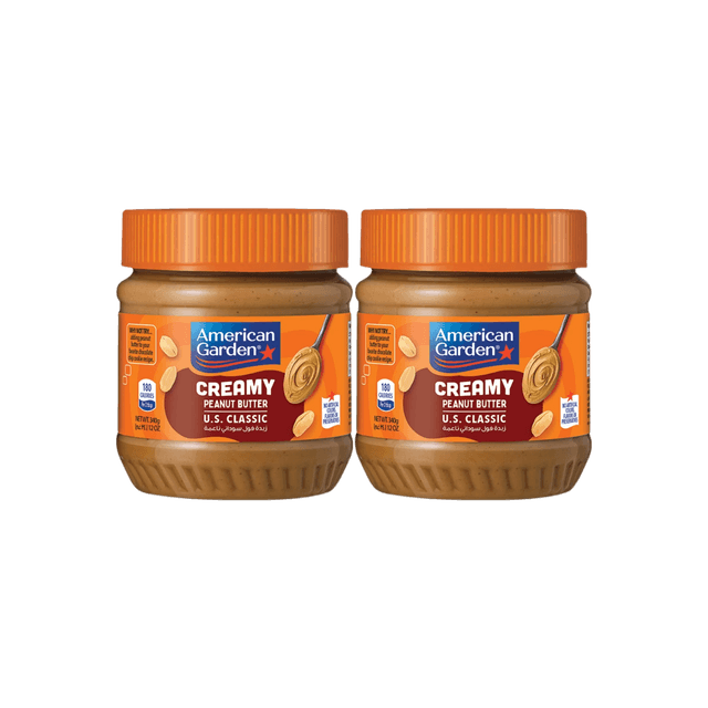 American Garden Peanut Butter Creamy 2 x 340 g