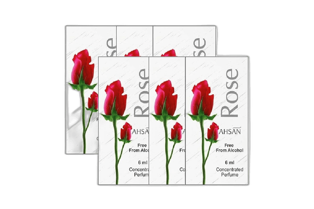 Ahsan Rose Attar 6 x 6 ml