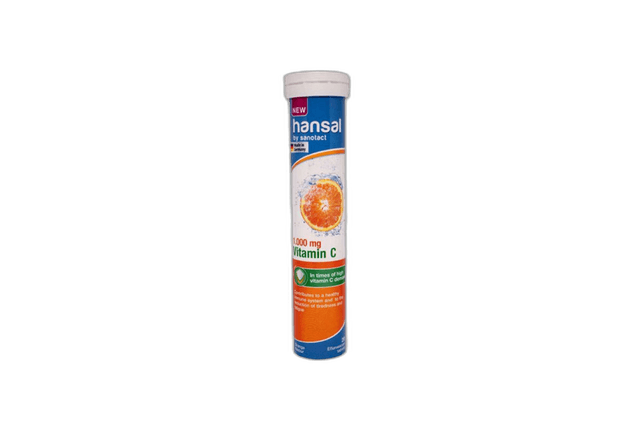 Hansal 1000 mg Vitamin C20 Tab Tube 82 g