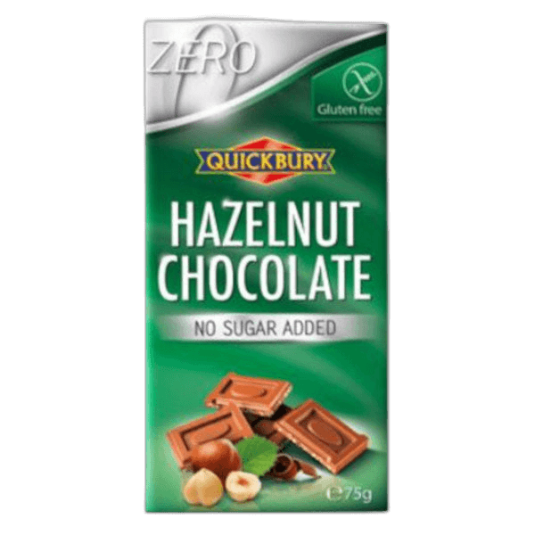 QB Hazelnut Chocolate Sugar Free 75 g