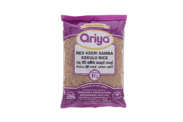 Ariya Red Keeri Samba Kekulu Rice 1 Kg