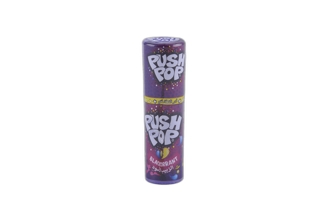 Bazooka Push Pop Stwbry + Blck Current Candy 15 g