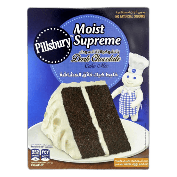 Pillsbury Moist Supreme Cake Mix Dark Chocolate 485G