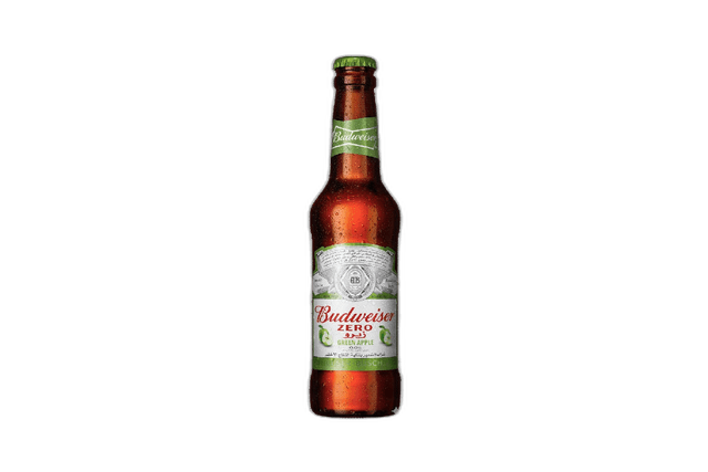 Budweiser Zero Green Apple Beer Bottle 330 ml