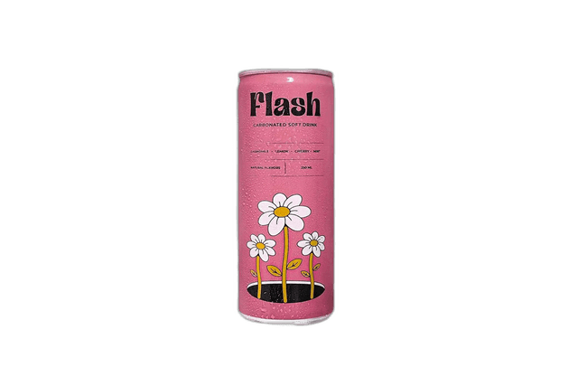 Flash Carbonated Lemon-Cherry-Mint Soft Drink 250 g