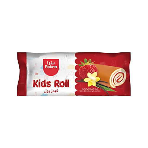 Kids Strawberry Vanilla Roll Cake 25 g