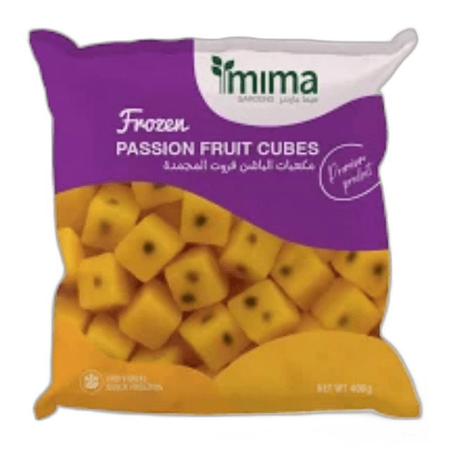 Mima Gardens Frozen Iqf Passion Fruit Cube 400 g