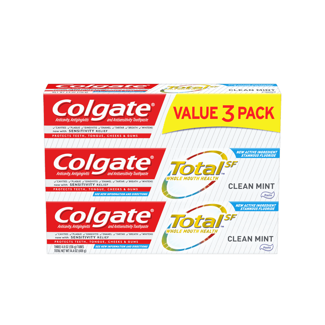 Colgate Total Clean Mint Toothpaste 3 x 100 ml