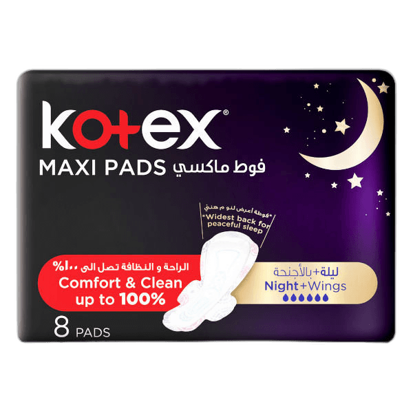 Kotex Maxi Night Time 8 Pack